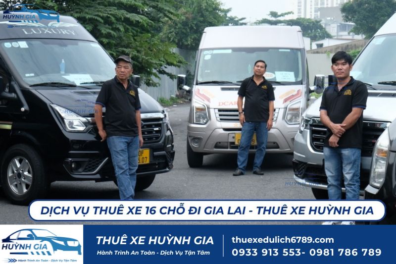 Thuê xe 16 chỗ đi Gia Lai tại TpHCM giá rẻ