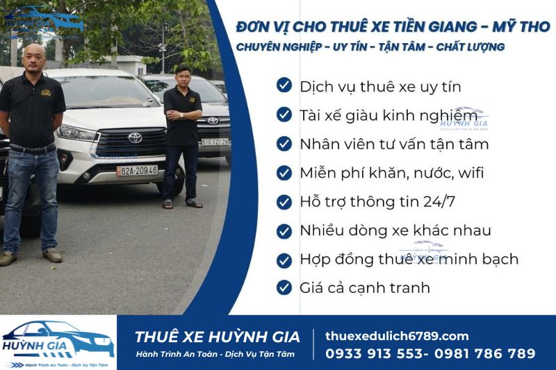 Cho thuê xe Sài Gòn đi du lịch Mỹ Tho giá rẻ, tài xế giàu kinh nghiệm